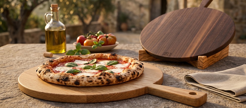 Pizzabrett aus Massivholz – hochwertig, langlebig und mit Charakter bei Hilmar-Gundermann.de und Opusholz.de